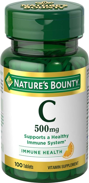 Nature's Bounty Pure - Vitamina C en tabletas, 500 mg, 100 u.