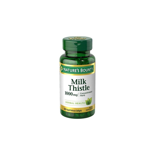 Nature's Bounty Milk Thistle 1000mg Rapid Release Softgels