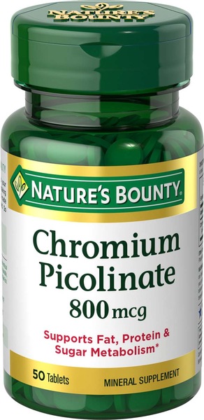 Nature's Bounty Chromium Picolinate Tablets
