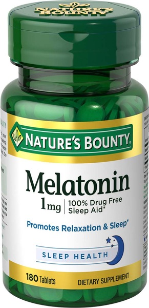Nature's Bounty Melatonin Tablets 1mg, 180CT