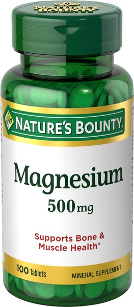 Nature's Bounty - Tabletas de magnesio, 500 mg