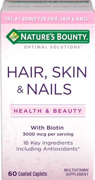 Nature's Bounty Optimal Solutions Hair, Skin and Nails Tablets, 60CT