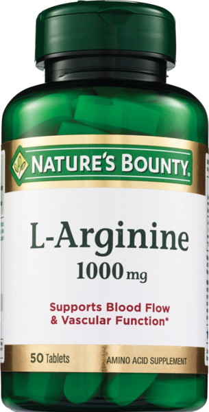 Nature's Bounty L-Arginine Amino Acid Tablets, 50 CT