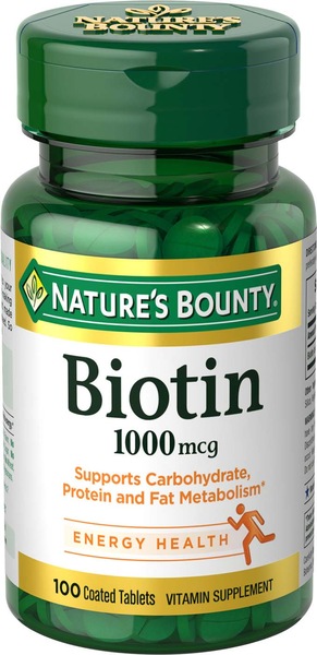 Nature's Bounty Biotin Tablets 1000mcg, 100CT