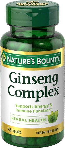 Nature's Bounty - Complejo de ginseng con jalea real en cápsulas, 75 u.