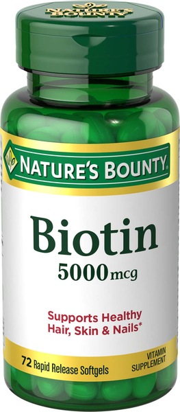 Nature's Bounty Biotin Softgels 5000mcg
