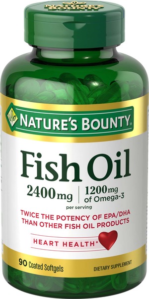 Nature's Bounty Odorless Fish Oil Softgels 2400mg, 90CT