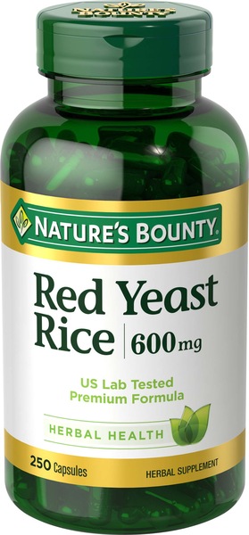 Nature's Bounty Red Yeast Rice Capsules 600mg