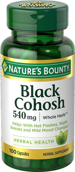 Nature's Bounty Black Cohosh Natural 540mg, 100 CT