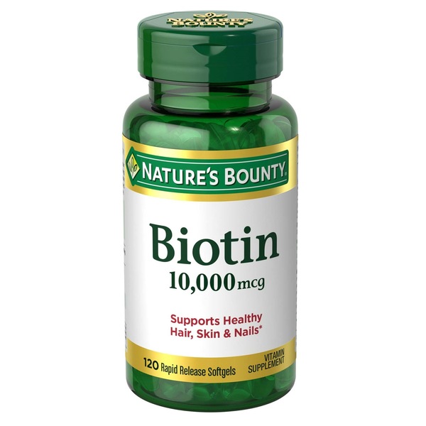 Nature's Bounty Biotin Softgels 10000mcg
