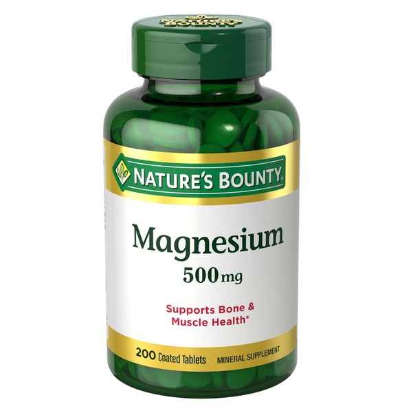 Nature's Bounty - Tabletas de magnesio, 500 mg