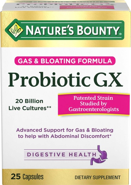 Nature's Bounty Probiotic GX Capsules, 25CT