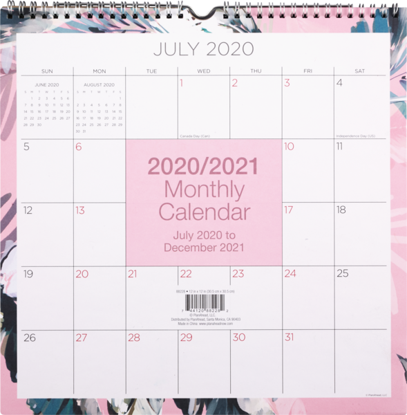 PlanAhead Fashion 18-Month Wall Calendar, Assorted Styles