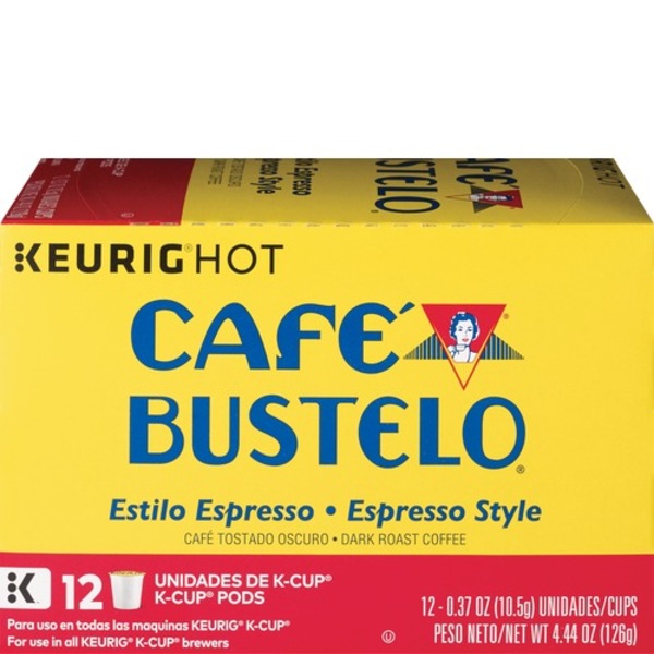 Cafe Bustelo Espresso K-Cup Pods, 12 ct