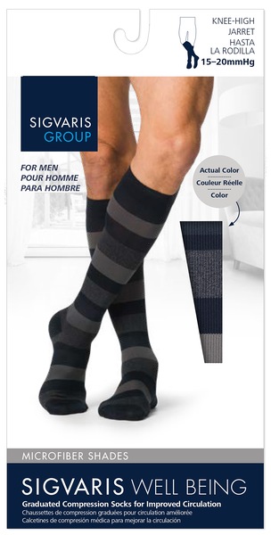 SIGVARIS Microfiber Shades Compression Socks for Men
