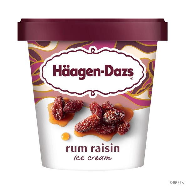 Haagen-Dazs Rum Raisin Ice Cream, 14oz
