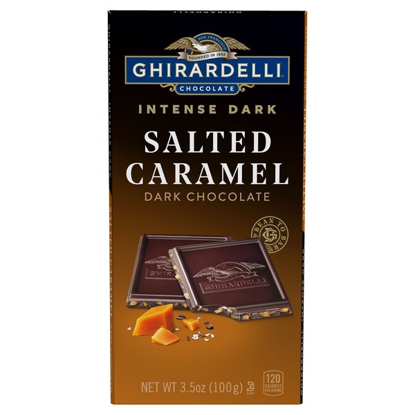 Ghirardelli, Salted Caramel Intense Dark Bar, 3.5 Oz Bar