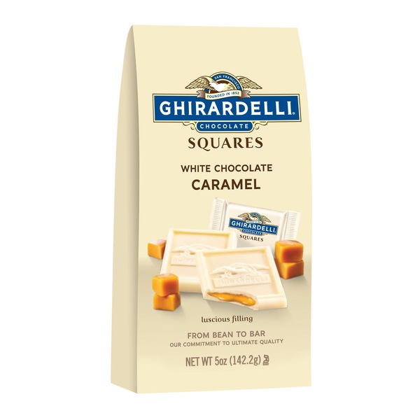 Ghirardelli White Chocolate Caramel Squares, 5 oz
