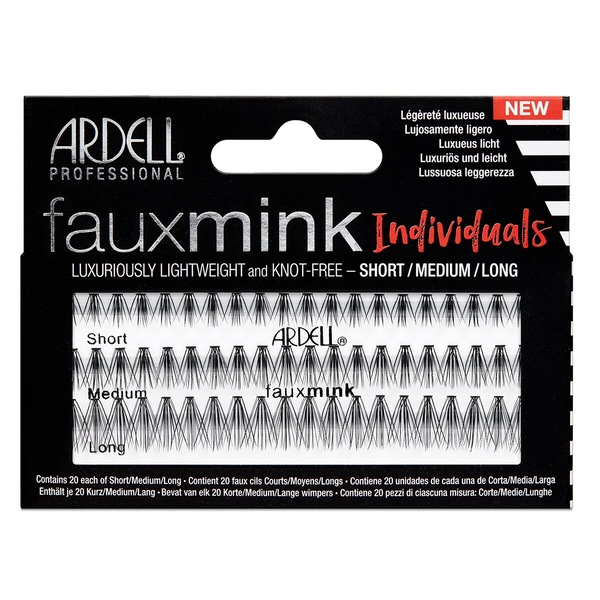 Ardell Faux Mink Individuals - Pestañas postizas, Combo Pack, 60 u.