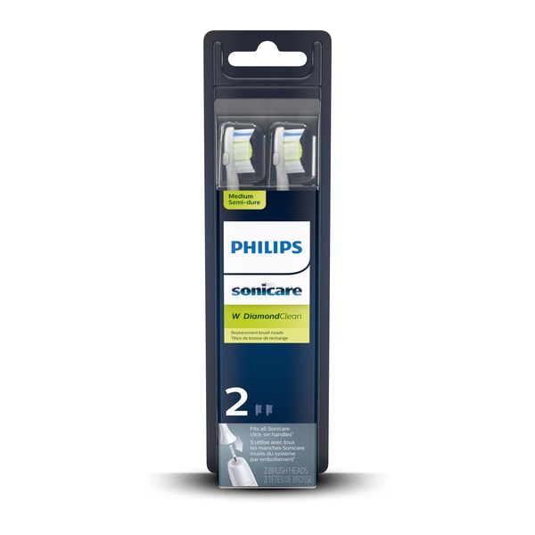 Philips Sonicare DiamondClean Electric Toothbrush Replacement Brush Heads, Medium Bristle