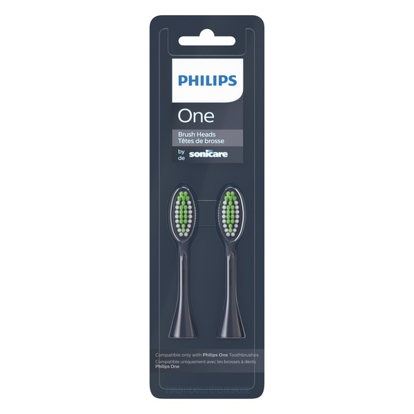 Philips One by Sonicare Replacement Brush Heads, 2 CT