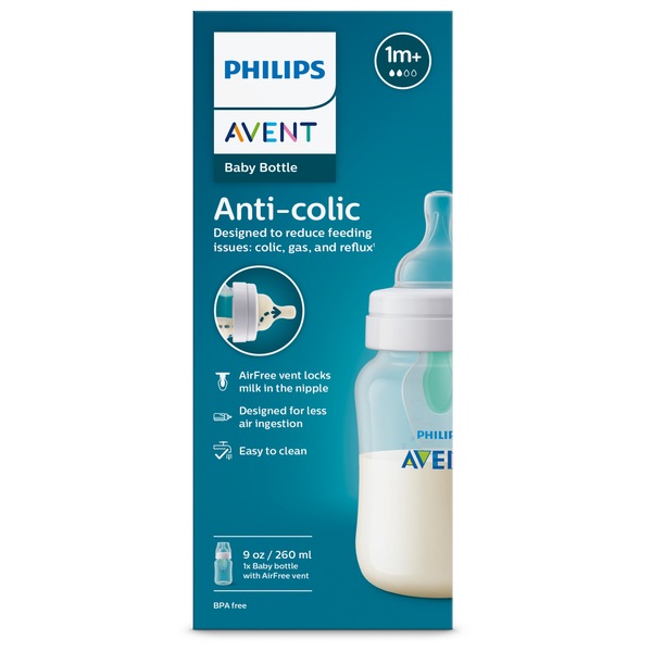 Philips Avent Anti-colic Baby Bottle, 9 OZ