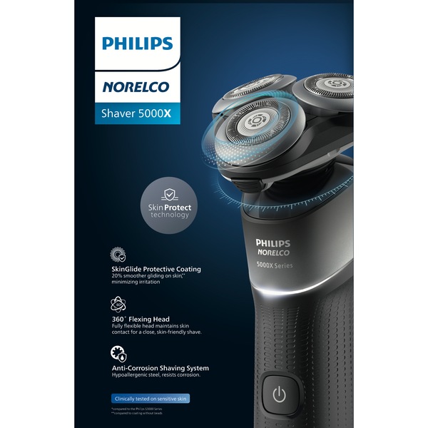 Philips Norelco Shaver 5000x Men's Rechargeable Wet & Dry Trimmer, X5004/84