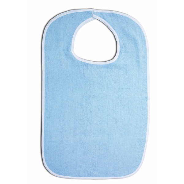 Essential Medical Supply Standard Terry Cloth Bib, Blue