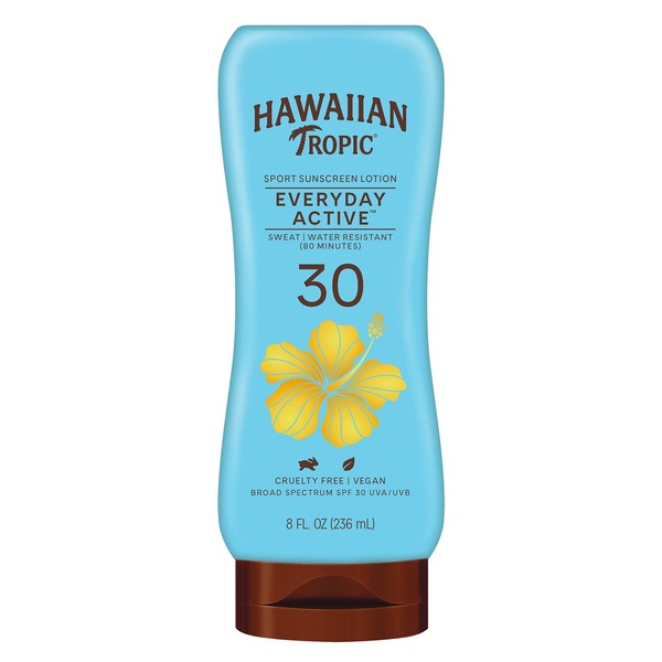 Hawaiian Tropic Island Sport Lotion Sunscreen, 8 OZ