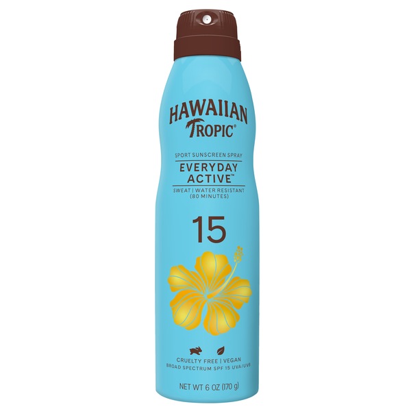 Hawaiian Tropic Weightless Hydration SPF 30 Spray Sunscreen, 6 OZ