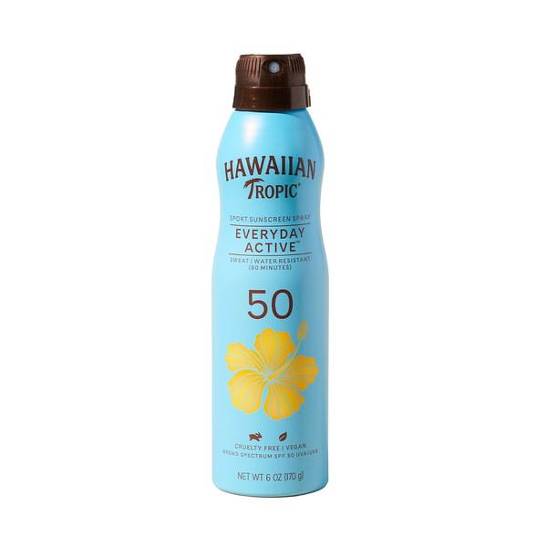 Hawaiian Tropic Island Sport Clear Spray Sunscreen, 6 OZ