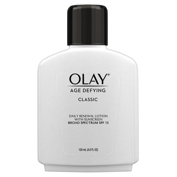 Olay Age Defying Protective Renewal Face Moisturizer Lotion with Broad Spectrum SPF 15, 4 OZ