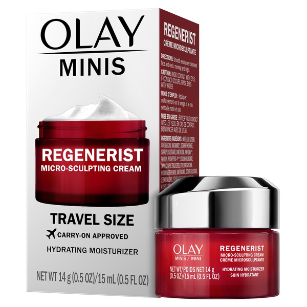 Olay Regenerist Micro-Sculpting Cream Face Moisturizer, Trial Size, 0.5 OZ