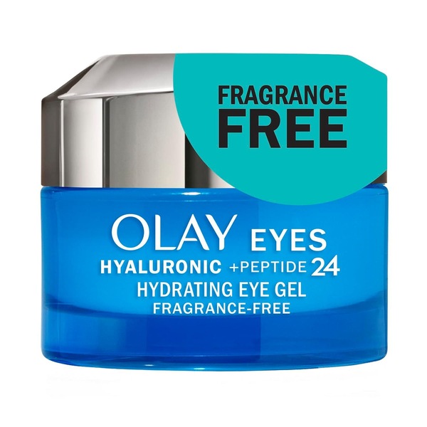 Olay Hyaluronic + Peptide 24 Gel Eye Cream, Fragrance-Free, 0.5 OZ