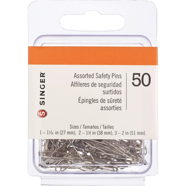 Safety Pins, Assorted Sizes