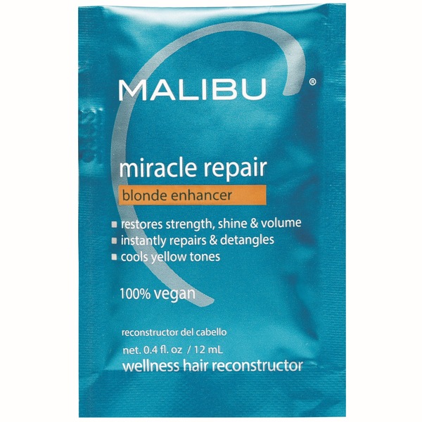 Malibu C Miracle Repair Blonde Enhancer Hair Reconstructor, 1 Packet