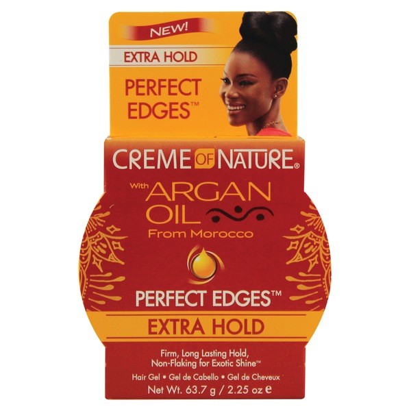 Creme of Nature Extra Hold Perfect Edge - Tratamiento con aceite de argán, 2.25 oz