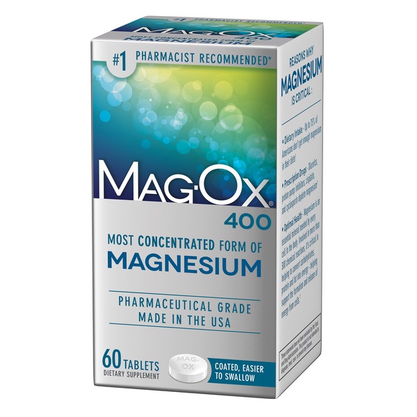 Magox Magnesium Oxide Tablets, 400 mg, 60 CT