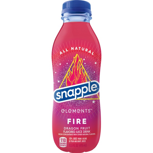 Snapple Elements Fire Dragonfruit Juice Drink, 15.9 OZ