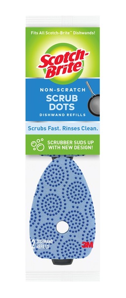 Scotch-Brite Scrub Dots Non-Scratch Dishwand Refills, 2 CT