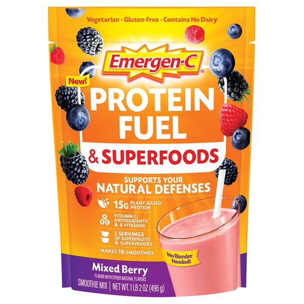 Emergen-C, Protein Fuel & Superfoods Smoothie Mix