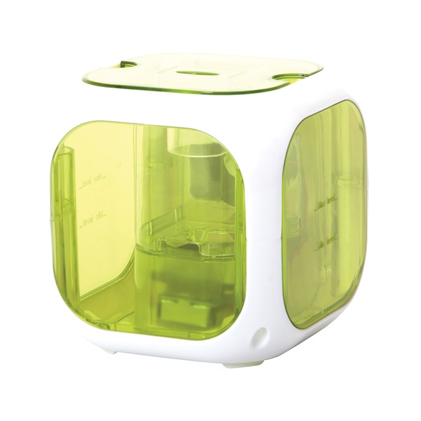 HealthSmart Cube Mate Cool Mist Ultrasonic Humidifier and Aromatherapy Diffuser, Filter Free, Green