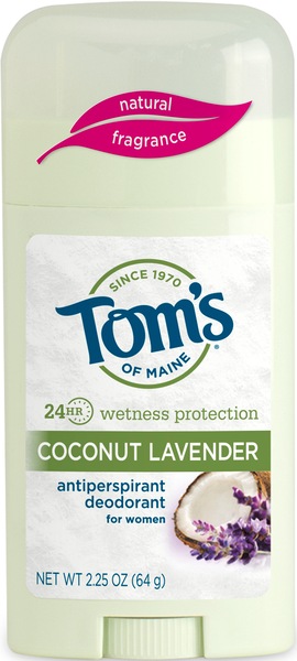 Tom's of Maine - Desodorante antitranspirante, Coconut Lavender, 2.5 oz