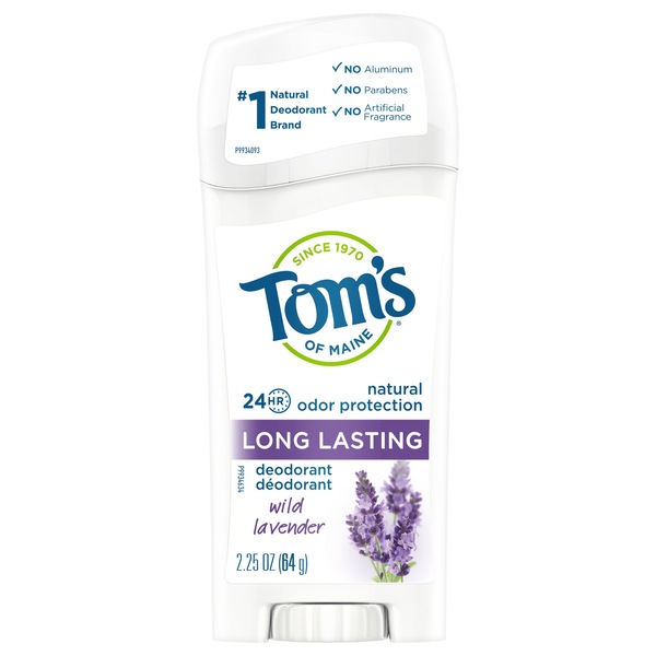 Tom's of Maine - Desodorante natural de larga duración, Wild Lavender