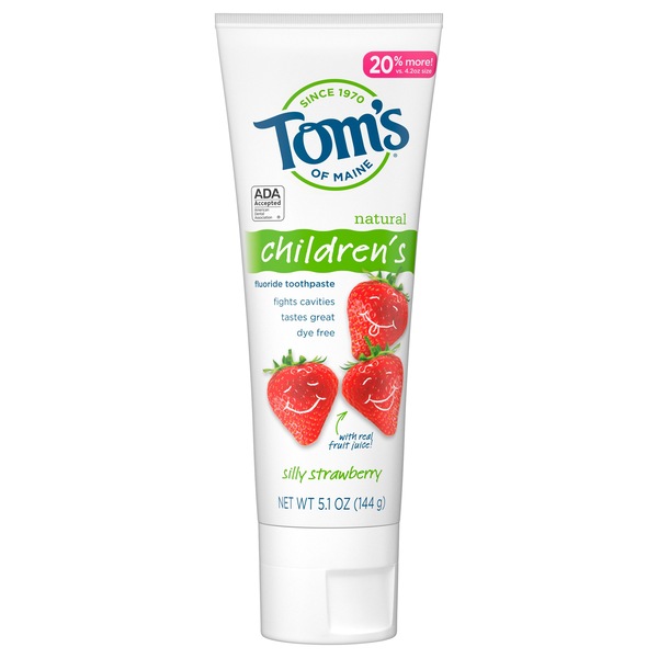 Tom's of Maine Children's Fluoride Toothpaste, Silly Strawberry