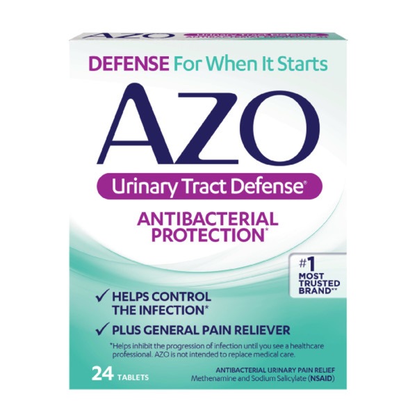 AZO Urinary Tract Defense Antibacterial Plus Urinary Pain Relief Tablets, 18 CT
