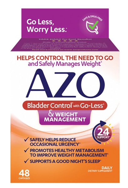 Azo Bladder Control Weight Management Capsules, 48 CT