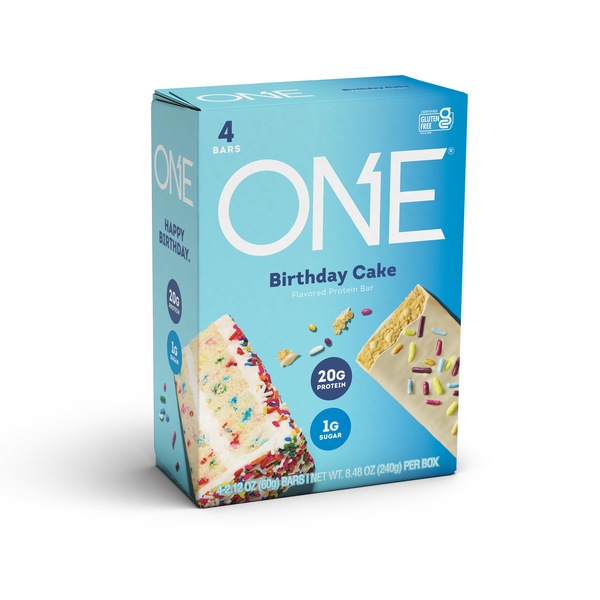 ONE Protein Bars, Birthday Cake Flavored, 4 ct, 8.48 oz
