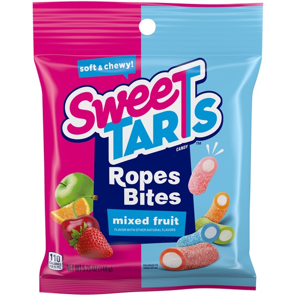 SweeTarts Ropes Bites Candy, 8 oz