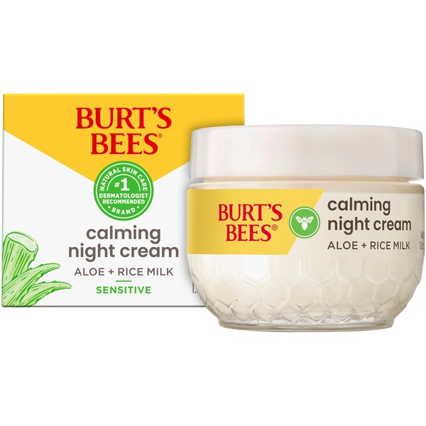 Burt's Bees Night Cream for Sensitive Skin, 1.8 OZ